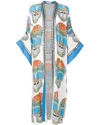 Olympiah - Graphic-print Embroidered Kimono - Lyst