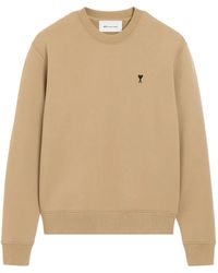 Ami Paris - Cotton Sweatshirt With Ami De Coeur - Lyst