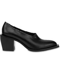 Moschino - 60Mm Leather Pumps - Lyst
