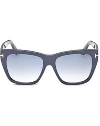 Tom Ford - Flynn Rectangle-Frame Sunglasses - Lyst