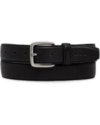 Levi's - Finn Feather Edge Logo-Embossed Leather Belt - Lyst