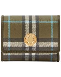 Burberry - Vintage Check-pattern Faux-leather Wallet - Lyst