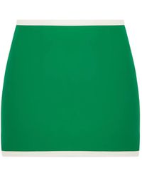 Pilzer - Contrasting-Trim Mini Skirt - Lyst