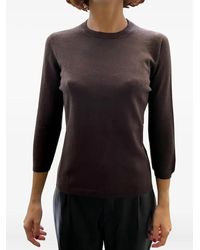 LA ROSE - Three-Quarter Sleeve Sweater - Lyst