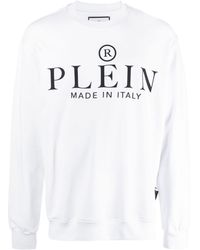 Philipp Plein - Logo-print Long-sleeve Sweatshirt - Lyst