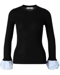 Dorothee Schumacher - Ruffled-Cuff Knitted Top - Lyst