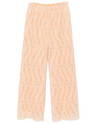 Raquel Diniz - Sofia Lace Scalloped-Hem Palazzo Pants - Lyst