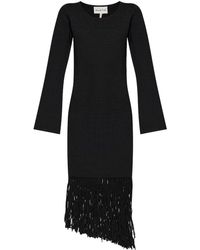 Munthe - Fringe-Detail Midi Dress - Lyst