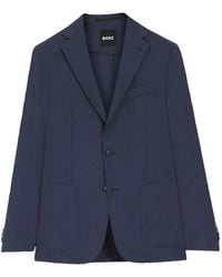 BOSS - Button-Fastening Blazer - Lyst