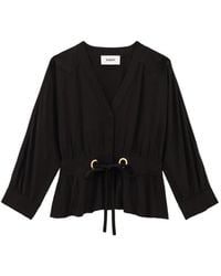 Ba&sh - Precila Tie-Waist Blouse - Lyst