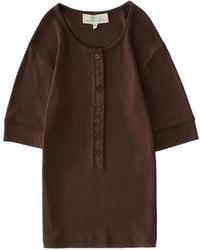 Studio Nicholson - Sorin Micro-Rib T-Shirt - Lyst