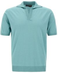 FILIPPO DE LAURENTIIS - Skipper Ribbed Polo Shirt - Lyst