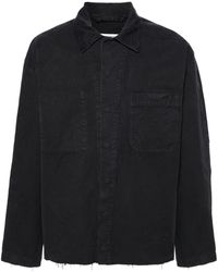 MM6 by Maison Martin Margiela - Cotton Distressed Overshirt - Lyst