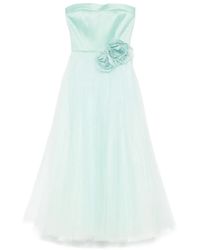 Parlor - Abito Da Sera Con Applicazione A Fiori - Lyst