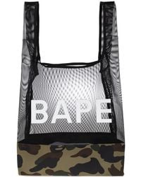 A Bathing Ape - 1St Camo Mesh Tote Bag - Lyst