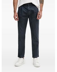 Benetton - Pleated Straight-Leg Trousers - Lyst