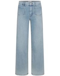 FRAME - Le Slim Palazzo Patch-Pocket Jeans - Lyst