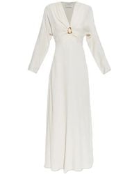 forte_forte - Embellished Long-Sleeve Maxi Dress - Lyst