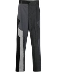 Feng Chen Wang - Pantaloni Con Design Patchwork - Lyst