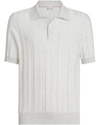 Brunello Cucinelli - Short Sleeve Polo - Lyst