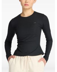 New Balance - Ribbe-Knit Long-Sleeve T-Shirt - Lyst