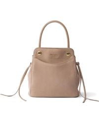 Prada - Carry Mini Suede Handbag - Lyst