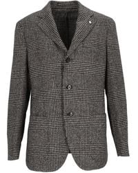 Luigi Bianchi - Prince Of Wales Check Blazer - Lyst