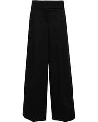 Pinko - High-Waist-Hose Mit Weitem Bein - Lyst