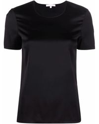 Patrizia Pepe - Essential Satin-Finish T-Shirt - Lyst