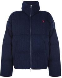 Polo Ralph Lauren - Cable-Knit Padded Coat - Lyst