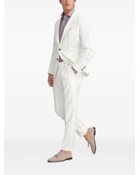 Brunello Cucinelli - ストライプ リネンスーツ - Lyst