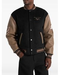 Manière De Voir - Equestrian Wool-Blend Varsity Jacket - Lyst