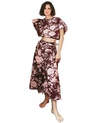 Cara Cara - Floral-Print Cropped Top - Lyst