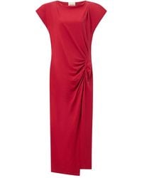 Isabel Marant - Nadela Gedrapeerde Maxi-Jurk Met Split - Lyst