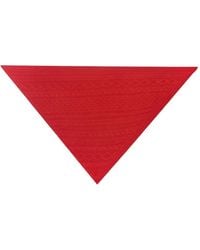 Bompard - Sacha Cable-Knit Triangle Scarf - Lyst