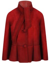 Prada - Suede Jacket - Lyst