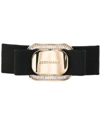 Ferragamo - Logo-Plaque Bow Hair Clip - Lyst