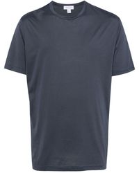 Sunspel - T-shirt Met Ronde Hals - Lyst