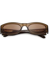 A.Kjærbede - Gust Oval-Frame Sunglasses - Lyst