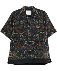 Sacai - Paisley-Pattern Pocket Shirt - Lyst