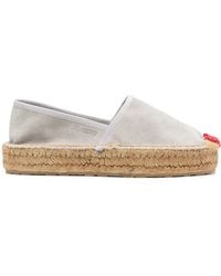 Love Moschino - Heart Detail Suede Espadrilles - Lyst