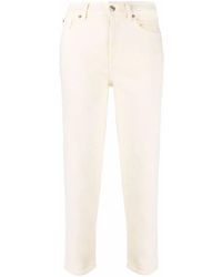 7 For All Mankind - High-Waisted Straight Jeans - Lyst