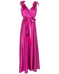 LE_RJTANGE® - Bow-Detail Maxi Dress - Lyst