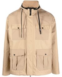 Herno - Panelled Hooded Field Jacket - Lyst