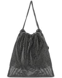 Twentyfourhaitch - Strass Mesh Drawstring Shoulder Bag - Lyst