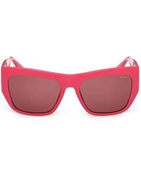 GUESS EYEWEAR - Logo-Plaque Rectangle-Frame Sunglasses - Lyst