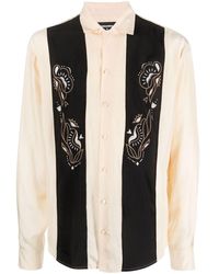 DSquared² - Embroidered Silk Bowling Shirt - Lyst