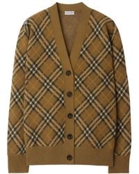 Burberry - Geruit Vest Van Wol-Mohairblend - Lyst