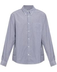 A.P.C. - Vertical-Stripe Button-Down Cotton Shirt - Lyst