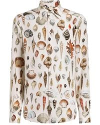 Dolce & Gabbana - Martini Hemd Mit Muschel-Print - Lyst